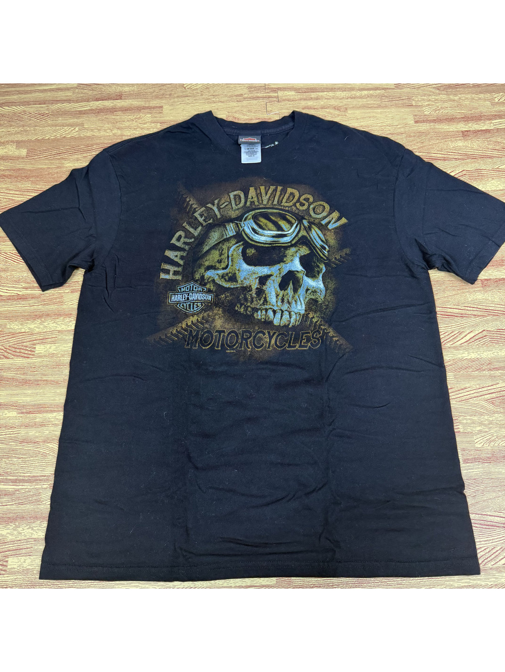Harley-Davidson T-Shirt Mens XL Black Goggles Skull Graphic Tallahassee FL